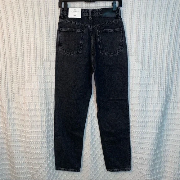 NWT Zara 90's Mom Fit Jeans - Size 36 (4)- Beginnings Black - Picture 2 of 5